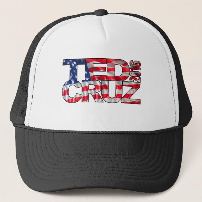 Ted Cruz 2016 (Flagge) Truckerkappe (Vorderseite)