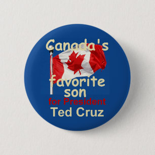 Ted CRUZ 2016 Knopf Button
