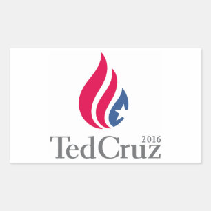 Ted Cruz 2016-Logo Rechteckiger Aufkleber