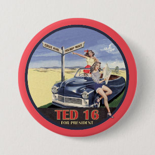 Ted Cruz für Präsidenten 2016 Button
