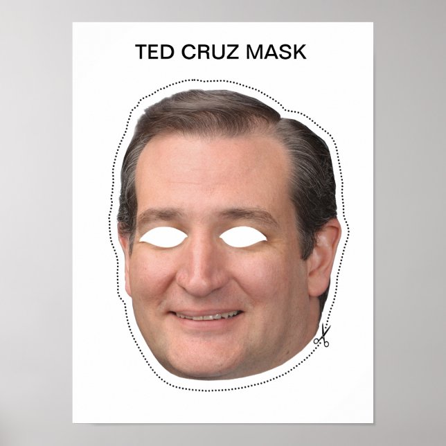 Ted Cruz Mask Poster (Vorne)