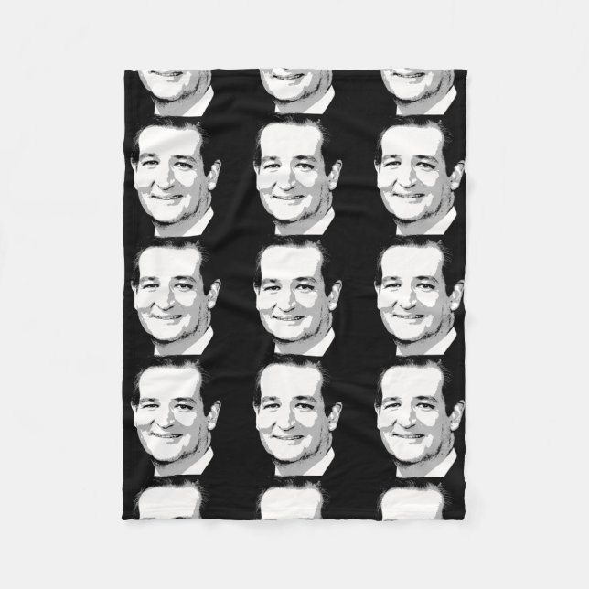 TED CRUZ PORTRÄT FLEECEDECKE (Vorderseite)