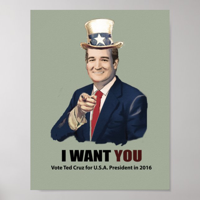 Ted Cruz Poster (Vorne)