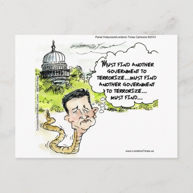 Ted Cruz Slithers vom Kongressfunny Postkarte (Vorderseite)