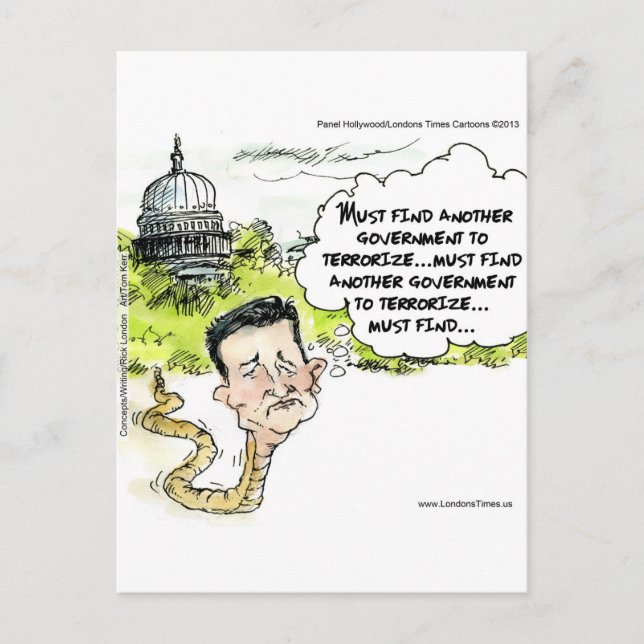 Ted Cruz Slithers vom Kongressfunny Postkarte (Vorderseite)