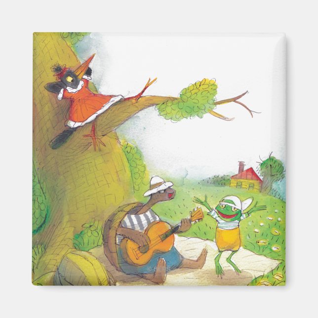 Ted, Ed und Caroll Das Picnic 1 Magnet (Vorne)