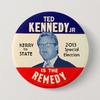 Ted Kennedy, jr. für USsenator 2013 Button