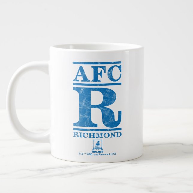 Ted Lasso | AFC R Richmond Text Logo Jumbo-Tasse (Links)