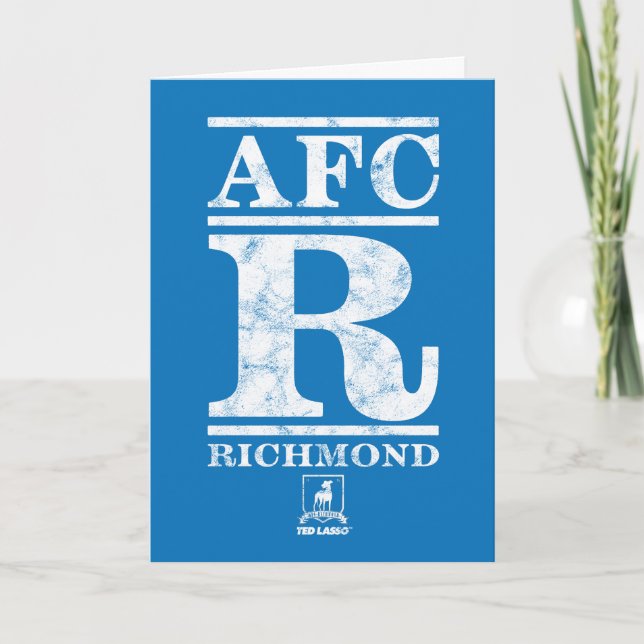Ted Lasso | AFC R Richmond Text Logo Karte (Vorderseite)