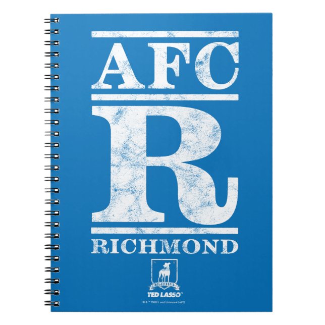 Ted Lasso | AFC R Richmond Text Logo Notizblock (Vorderseite)