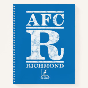 Ted Lasso   AFC R Richmond Text Logo Notizbuch
