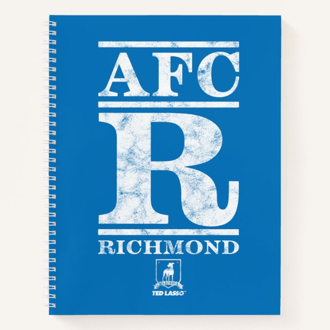 Ted Lasso | AFC R Richmond Text Logo Notizbuch (Vorderseite)