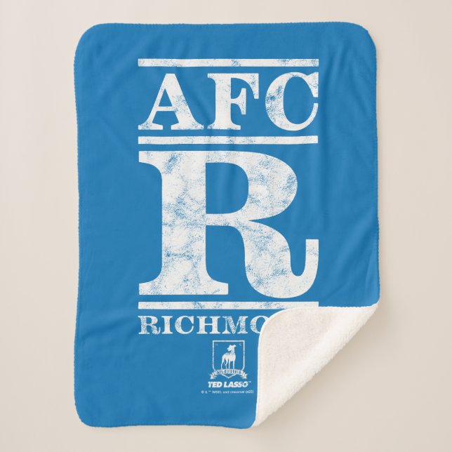 Ted Lasso | AFC R Richmond Text Logo Sherpadecke (Vorderseite)
