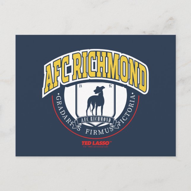 Ted Lasso | AFC Richmond Athletic Circle Badge Postkarte (Vorderseite)