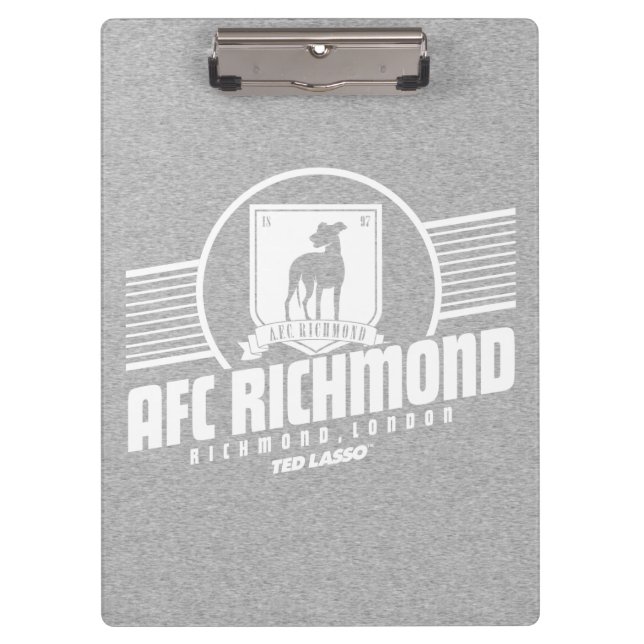 Ted Lasso | AFC Richmond Athletic Stripe Graphic Klemmbrett (Vorderseite)