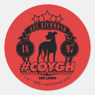 Ted Lasso   AFC Richmond #COYGH Runder Aufkleber