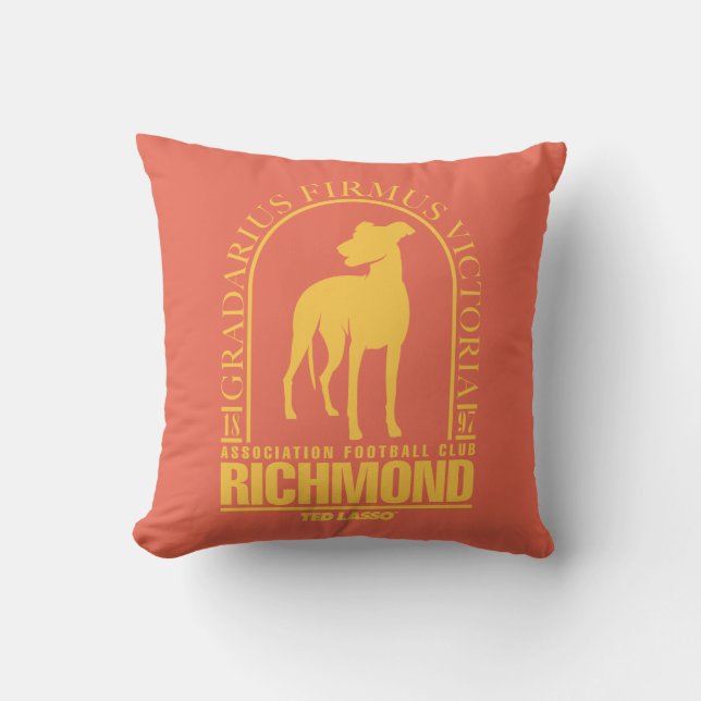 Ted Lasso | AFC Richmond Gold Arched Logo Kissen (Vorderseite)