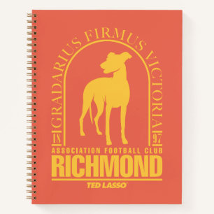 Ted Lasso   AFC Richmond Gold Arched Logo Notizbuch