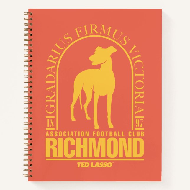 Ted Lasso | AFC Richmond Gold Arched Logo Notizbuch (Vorderseite)