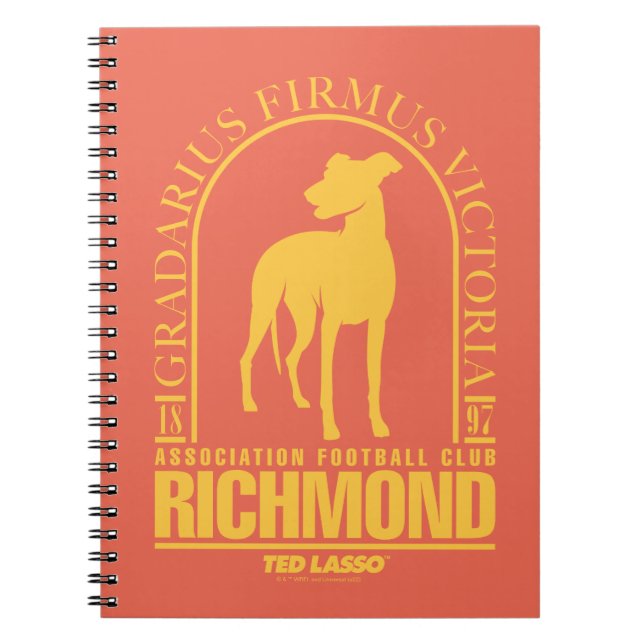 Ted Lasso | AFC Richmond Gold Arted Logo Notizblock (Vorderseite)