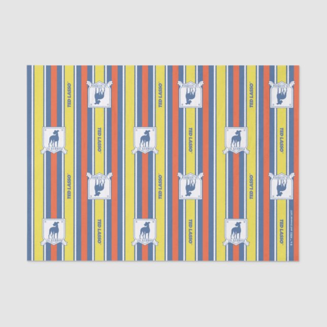 Ted Lasso | AFC Richmond Logo Streifenmuster Seidenpapier (Vorderseite)