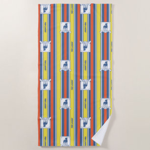 Ted Lasso AFC Richmond Logo Streifenmuster Strandtuch