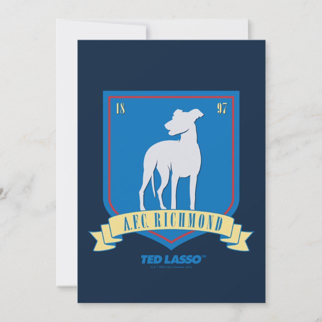 Ted Lasso | AFC Richmond Team Logo Mitteilungskarte (Vorderseite)