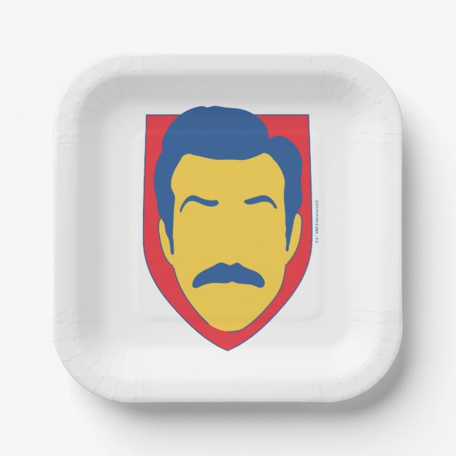 Ted Lasso Badge Pappteller (Vorderseite)