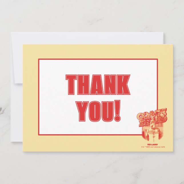 Ted Lasso | Coach Beat Abzeichen Mitteilungskarte (Vorderseite)