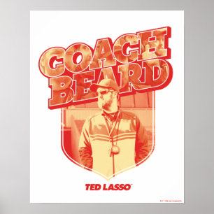 Ted Lasso   Coach Beat Abzeichen Poster