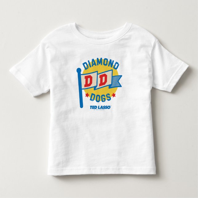 Ted Lasso | Diamond Hogs Pennant Graphic Kleinkind T-shirt (Vorderseite)