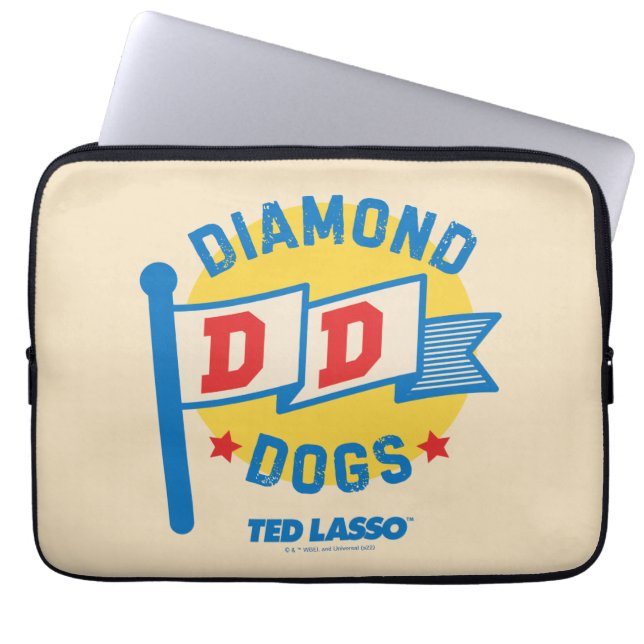 Ted Lasso | Diamond Hogs Pennant Graphic Laptopschutzhülle (Vorderseite)