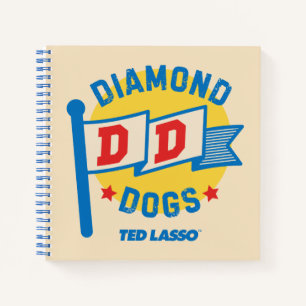 Ted Lasso   Diamond Hogs Pennant Graphic Notizbuch