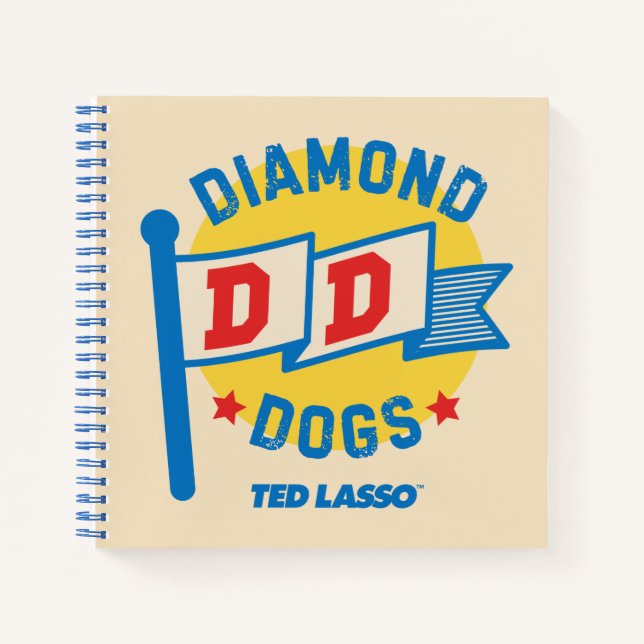 Ted Lasso | Diamond Hogs Pennant Graphic Notizbuch (Vorderseite)