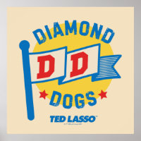 Ted Lasso | Diamond Hogs Pennant Graphic