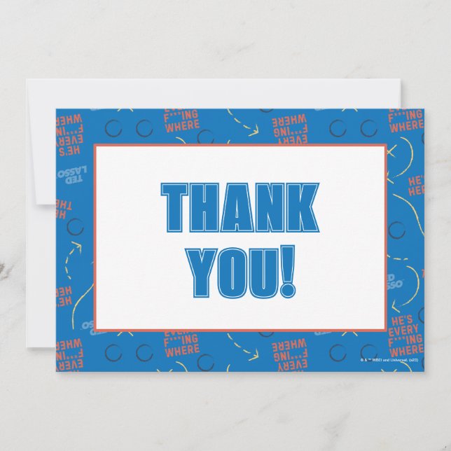 Ted Lasso | Er ist hier, er ist dort, wo Playbook  Mitteilungskarte (Vorderseite)