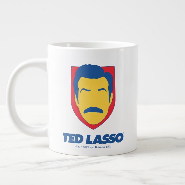 Ted Lasso | Face Icon Jumbo-Tasse (Links)