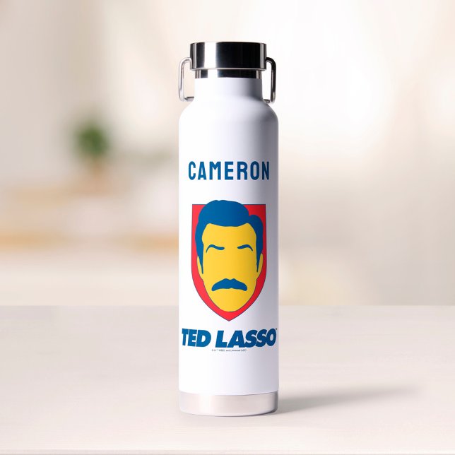 Ted Lasso | Face Icon | Name hinzufügen Trinkflasche (Von Creator hochgeladen)