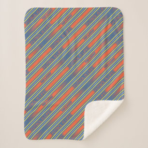 Ted Lasso   Fútbol is Life Stripe Pattern Sherpadecke