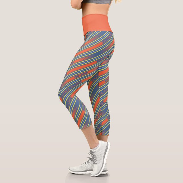 Ted Lasso | Fútbol ist Lebensstreifenmuster Capri Leggings (Links)