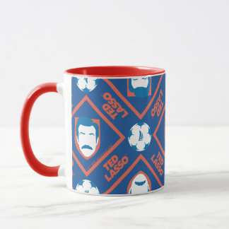 Ted Lasso | Gesichts- und Kugelmuster Tasse