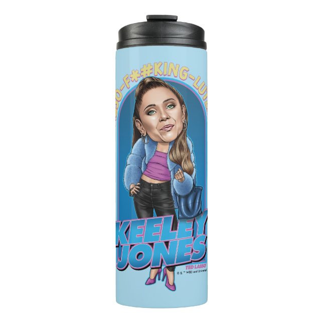 Ted Lasso | Keeley Jones Bobblehead Thermosbecher (Vorderseite)