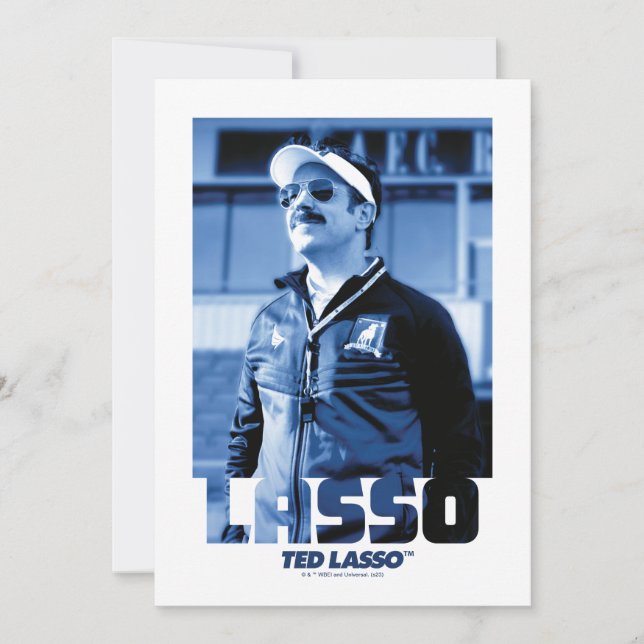 Ted Lasso | Lasso Foto Portrait Graphic Mitteilungskarte (Vorderseite)