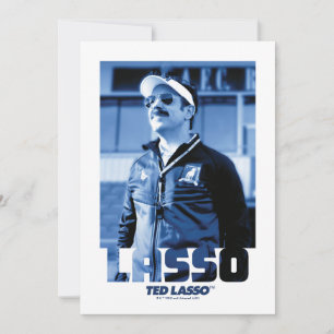 Ted Lasso   Lasso Foto Portrait Graphic Mitteilungskarte