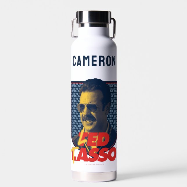 Ted Lasso | Led Tasso Abzeichen | Name hinzufügen Trinkflasche (Vorne)
