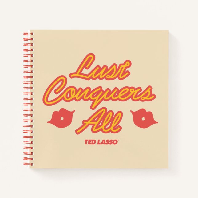 Ted Lasso | Lust Conquques All Notizbuch (Vorderseite)