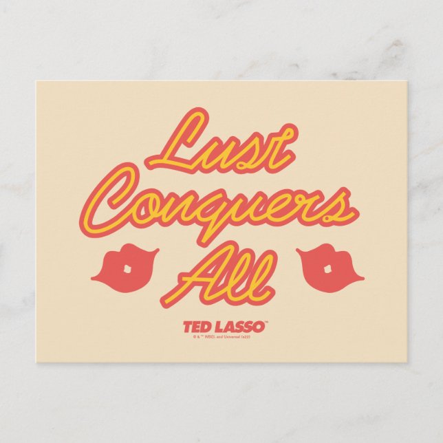 Ted Lasso | Lust Conquques All Postkarte (Vorderseite)