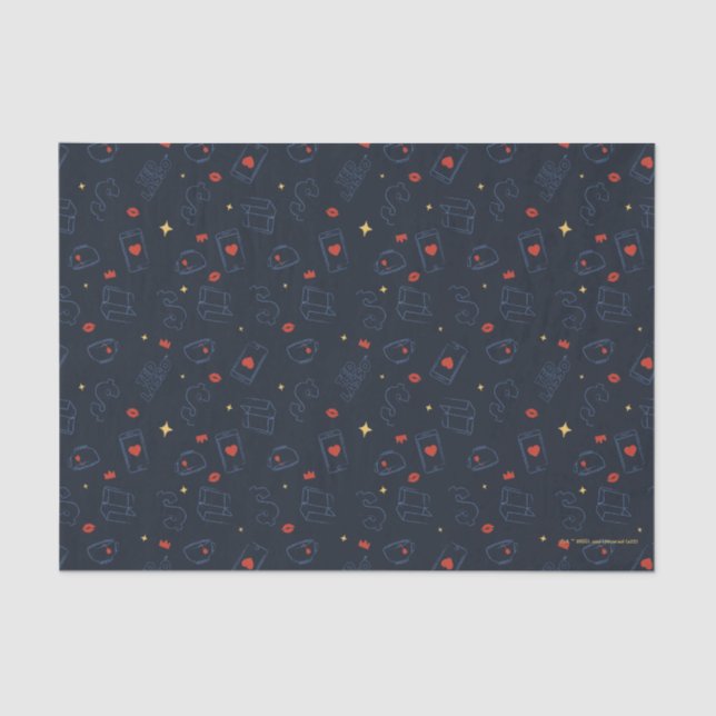 Ted Lasso | Muster für Tee und Biscuit-Symbol Seidenpapier (Vorderseite)