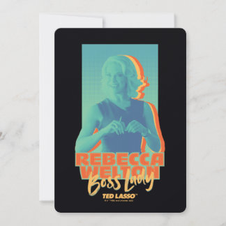 Ted Lasso | Rebecca Welton Boss Lady Graphy Mitteilungskarte