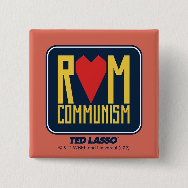 Ted Lasso | Rom Communism Graphic Button (Vorderseite)